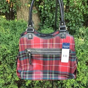CHAPS Gramercy Park Holiday Plaid Purse NWT